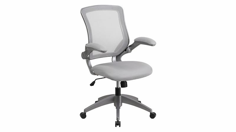BL-ZP-8805-GY-GG - Gray Flip-Up Arms Office Chair