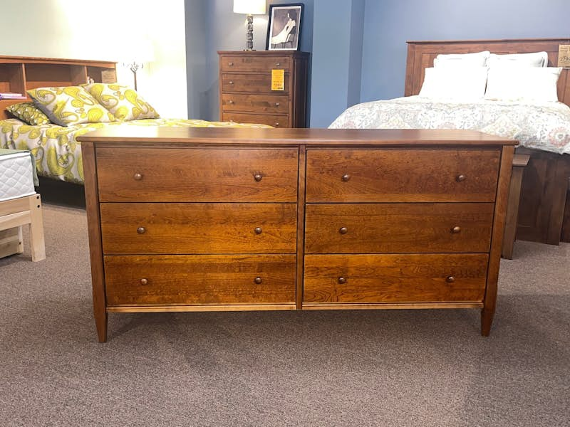 Shaker 6-Drawer Dresser in Autumn Cherry