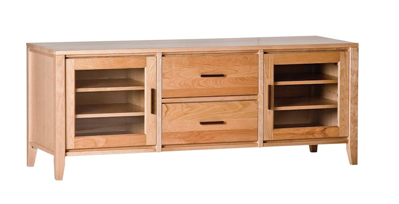 Luna 65" Standard Media Cabinet Natural Cherry