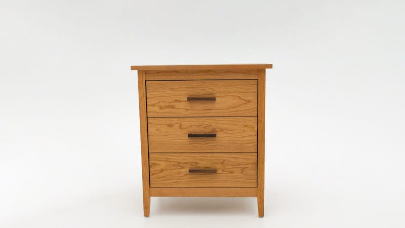 Noho Cherry 3-Drawer Nightstand