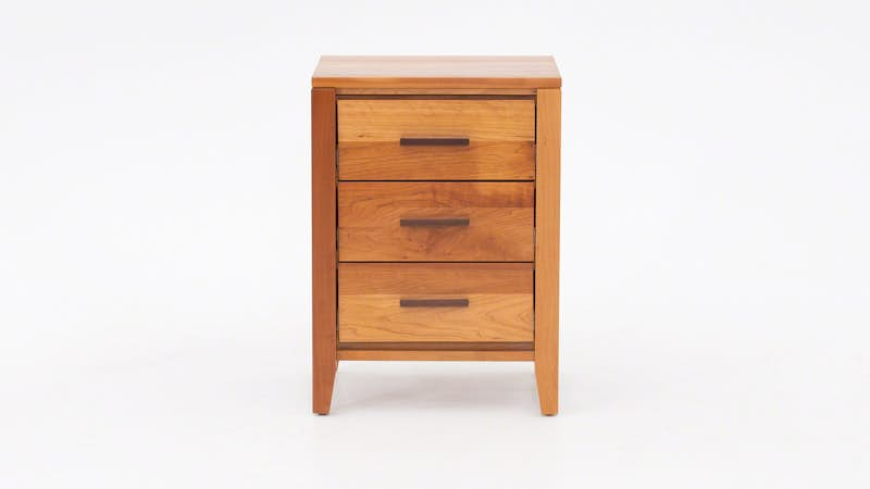 Luna 3-Drawer Nightstand Natural Cherry